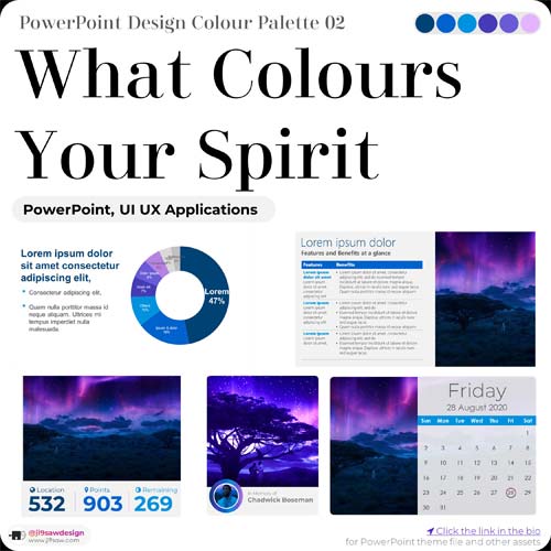 PowerPoint Colour Palette Template Design