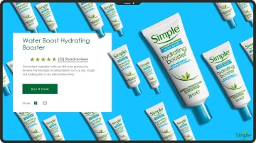 product photography simple hyrdo boost tablet design